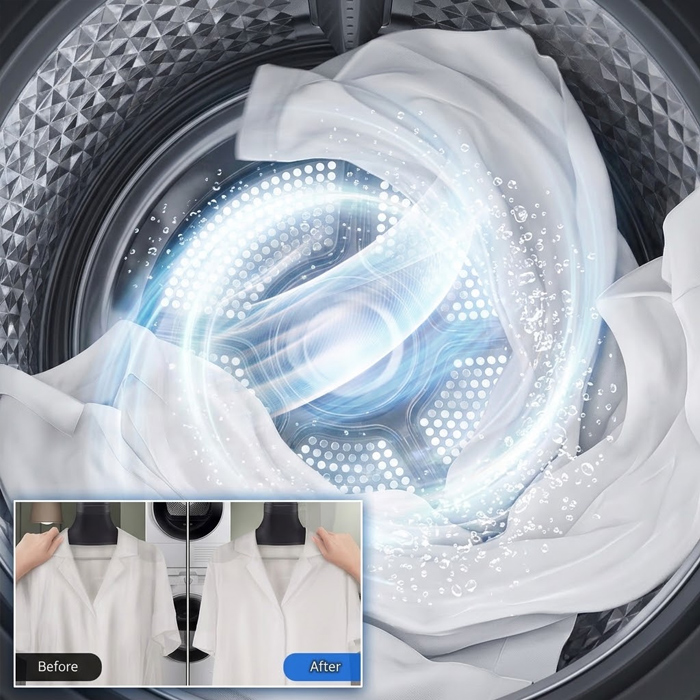 Samsung Pengering AI Dryer Super Speed Front Loading 10 Kg - DV10BB9440GHSE